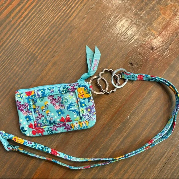 Vera Bradley The Little Mermaid Lanyard with ID Holder - Picture 1 of 3